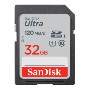 SanDisk 32GB SDHC Ultra Class 10 UHS-I 120MB/s geheugenkaart