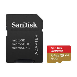 SanDisk 64GB Micro SD Extreme 170MB/s geheugenkaart + adapter